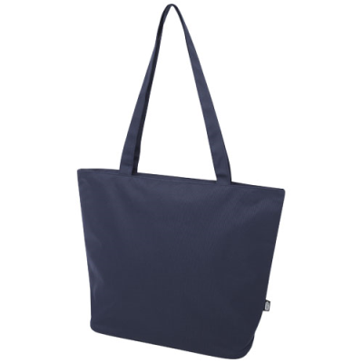Picture of PANAMA GRS RECYCLED ZIPPERED TOTE BAG 20L in Navy