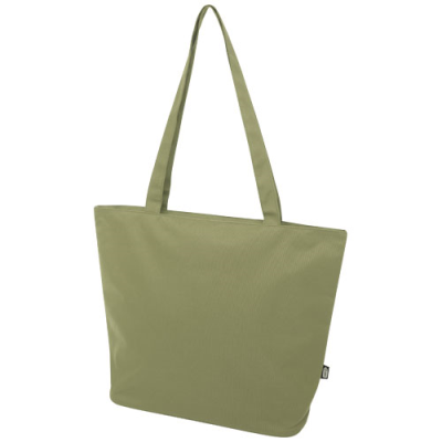 Picture of PANAMA GRS RECYCLED ZIPPERED TOTE BAG 20L in Olive