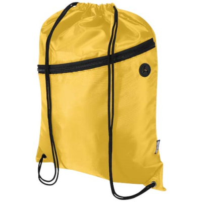 Picture of ORIOLE RPET DRAWSTRING BAG with Zip Front Pocket 5L