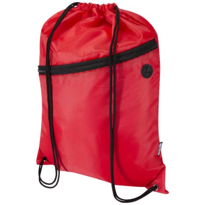 Picture of ORIOLE RPET DRAWSTRING BAG with Zip Front Pocket 5L