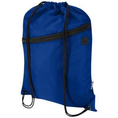 Picture of ORIOLE RPET DRAWSTRING BAG with Zip Front Pocket 5L