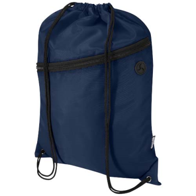 Picture of ORIOLE RPET DRAWSTRING BAG with Zip Front Pocket 5L