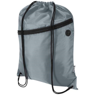 Picture of ORIOLE RPET DRAWSTRING BAG with Zip Front Pocket 5L