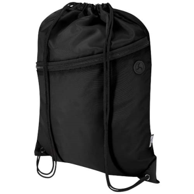 Picture of ORIOLE RPET DRAWSTRING BAG with Zip Front Pocket 5L
