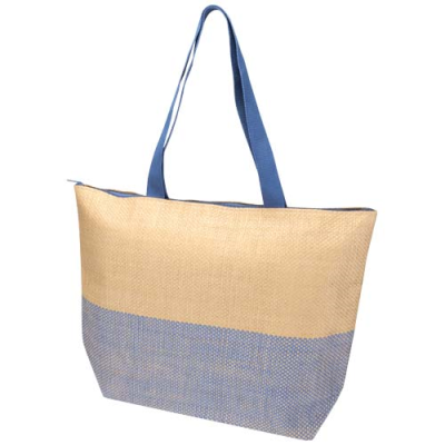 Picture of RHYTHM STRAW PAPER LARGE ZIP TOTE BAG 21L