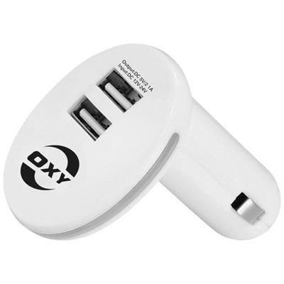 Picture of MARTIN DUAL CAR CHARGER in White Solid-grey