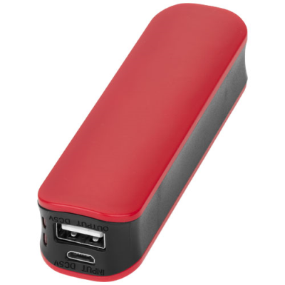 Picture of EDGE 2000 MAH POWER BANK in Red-black Solid