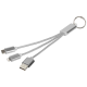 Picture of METAL 3-IN-1 CHARGER CABLE with Keyring Chain