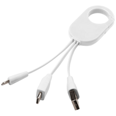 Picture of TROOP 3-IN-1 CHARGER CABLE in White.