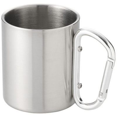 Picture of ALPS 200 ML THERMAL INSULATED MUG with Carabiner in Silver.