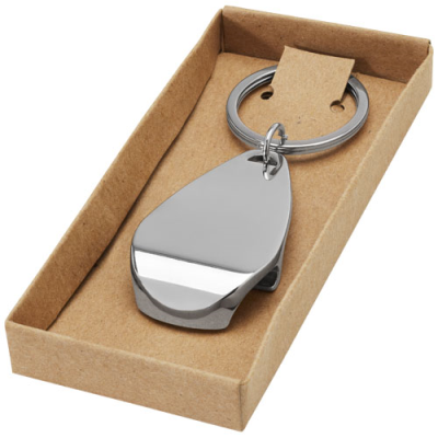 Picture of DON BOTTLE OPENER KEYRING CHAIN in Silver.