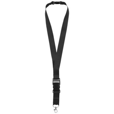 Picture of YOGI LANYARD DETACHABLE BUCKLE BREAK-AWAY CLOSURE in Solid Black.