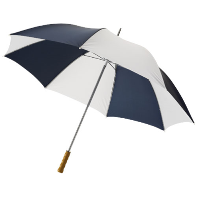 Picture of KARL 30 INCH GOLF UMBRELLA with Wood Handle in Navy & White