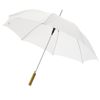 Picture of LISA 23 INCH AUTO OPEN UMBRELLA with Wood Handle in White