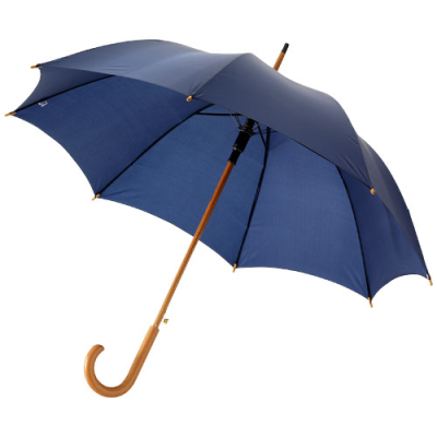 Picture of KYLE 23 INCH AUTO OPEN UMBRELLA WOOD SHAFT AND HANDLE in Navy