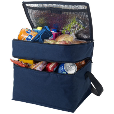Picture of OSLO 2-ZIPPERED COMPARTMENTS COOL BAG in Navy