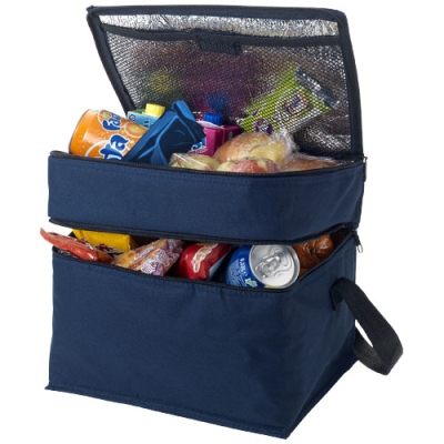 Picture of OSLO 2-ZIPPERED COMPARTMENTS COOL BAG 13L in Navy