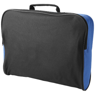 Picture of FLORIDA CONFERENCE BAG 7L in Solid Black & Royal Blue
