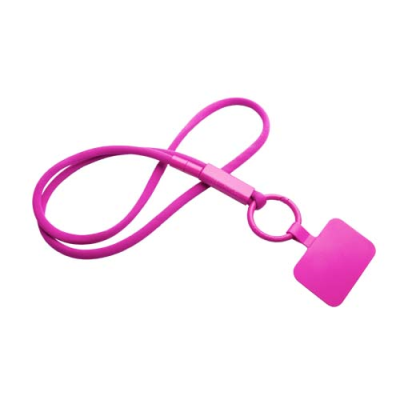 Picture of TUBYARD LANYARD MOBILE PHONE HOLDER with Recycled Plastic Tube