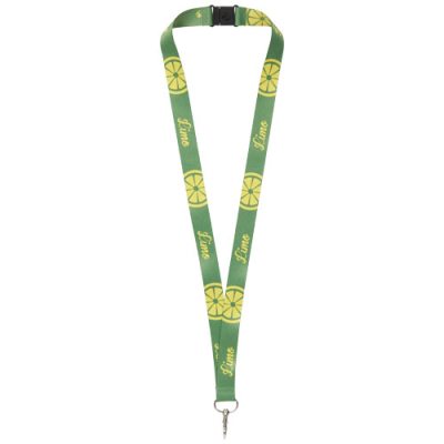 Picture of ADDIE SUBLIMATION LANYARD - DOUBLE SIDE in White.