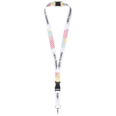 Picture of BALTA SUBLIMATION LANYARD - DOUBLE SIDE in White.