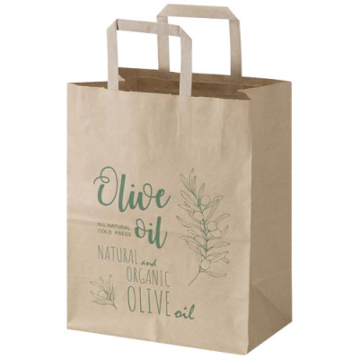 Picture of KRAFT 80 G & M2 PAPER BAG with Flat Handles - 25 x 15 x 32 Cm