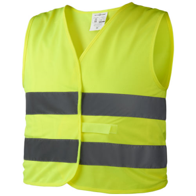 Picture of REFLECTIVE CHILDRENS SAFETY VEST HW1 (XS) in Neon Fluorescent Yellow.