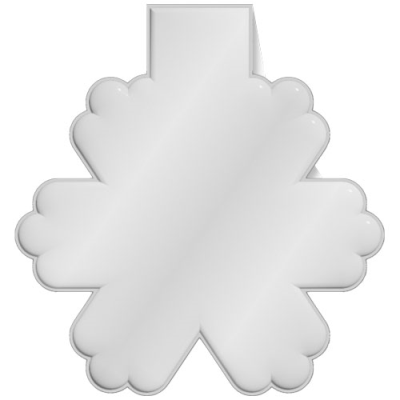 Picture of RFX™ M-10 SNOWFLAKE REFLECTIVE PVC MAGNET in White.