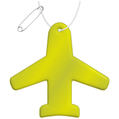 Picture of RFX™ H-09 AEROPLANE REFLECTIVE PVC HANGER in Neon Fluorescent Yellow.