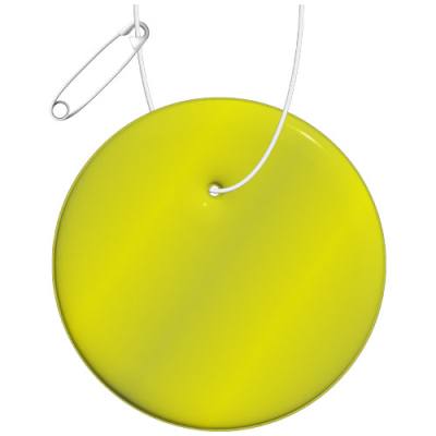Picture of RFX™ H-09 ROUND REFLECTIVE PVC HANGER in Neon Fluorescent Yellow