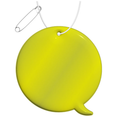 Picture of RFX™ H-09 CALLOUT REFLECTIVE PVC HANGER in Neon Fluorescent Yellow