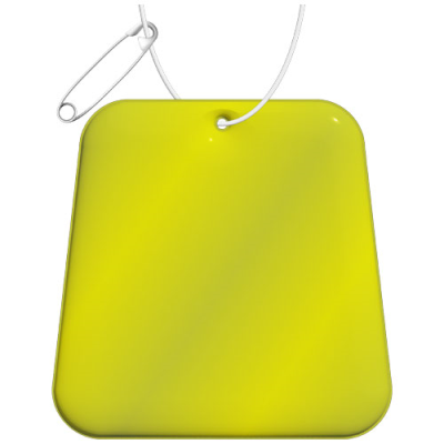 Picture of RFX™ H-09 TRAPEZIUM REFLECTIVE PVC HANGER in Neon Fluorescent Yellow.