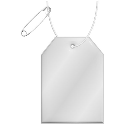 Picture of RFX™ H-12 TAG REFLECTIVE PVC HANGER in White.