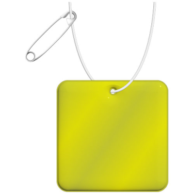 Picture of RFX™ H-20 SQUARE REFLECTIVE PVC HANGER in Neon Fluorescent Yellow.