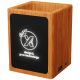 Picture of SCX,DESIGN O12 WOOD LIGHT-UP LOGO PENCIL HOLDER with Dual USB Output