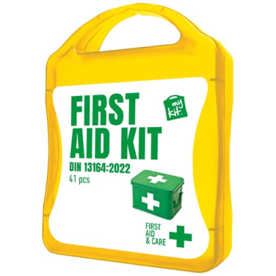 Picture of MYKIT DIN FIRST AID KIT in Yellow.