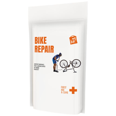 Picture of MYKIT BICYCLE REPAIR SET with Paper Pouch in White.