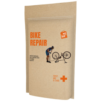 Picture of MYKIT BICYCLE REPAIR SET with Paper Pouch in Kraft Brown.