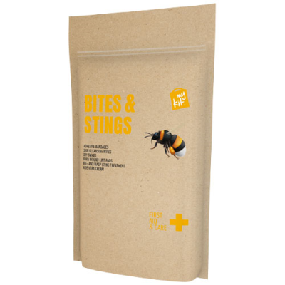 Picture of MYKIT BITES & STINGS FIRST AID with Paper Pouch in Kraft Brown