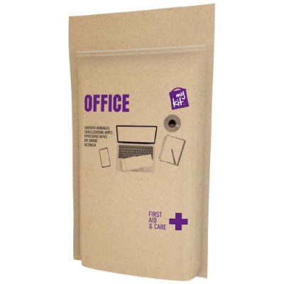 Picture of MYKIT OFFICE FIRST AID with Paper Pouch in Kraft Brown.