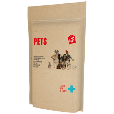 Picture of MYKIT PET FIRST AID KIT with Paper Pouch in Kraft Brown