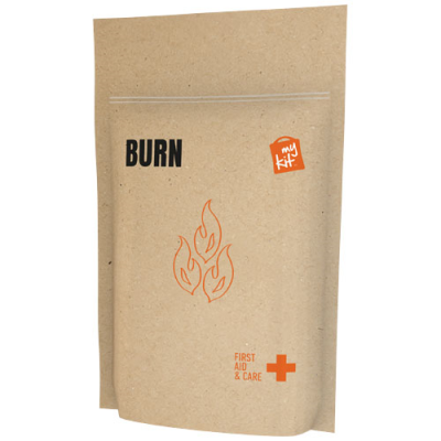 Picture of MINIKIT BURN FIRST AID KIT with Paper Pouch in Kraft Brown