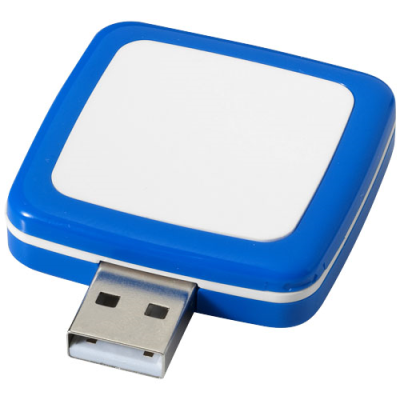 Picture of ROTATING SQUARE USB in Blue & White.