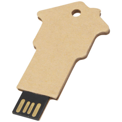 Picture of HOUSE-SHAPED RECYCLED PAPER USB 2.