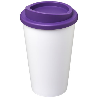 Picture of AMERICANO® 350 ML THERMAL INSULATED TUMBLER in White & Purple.