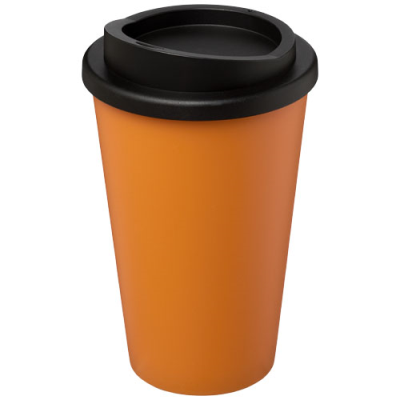 Picture of AMERICANO® 350 ML THERMAL INSULATED TUMBLER in Orange & Solid Black.