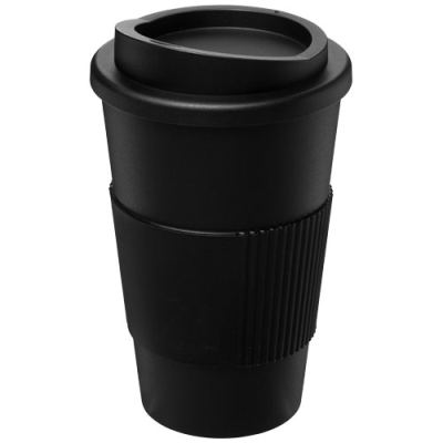 Picture of AMERICANO® 350 ML THERMAL INSULATED TUMBLER with Grip in Solid Black