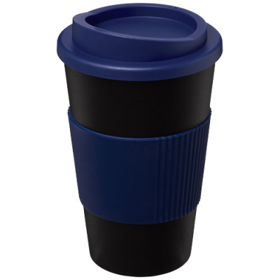 Picture of AMERICANO® 350 ML THERMAL INSULATED TUMBLER with Grip in Solid Black & Blue
