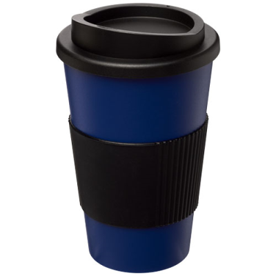 Picture of AMERICANO® 350 ML THERMAL INSULATED TUMBLER with Grip in Blue & Solid Black