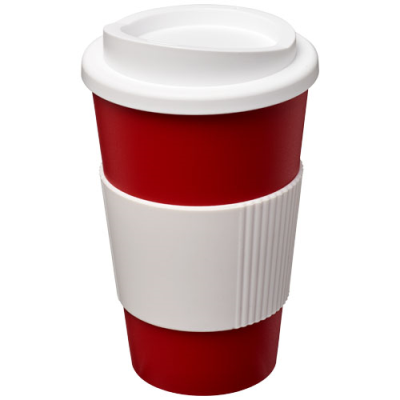Picture of AMERICANO® 350 ML THERMAL INSULATED TUMBLER with Grip in Red & White